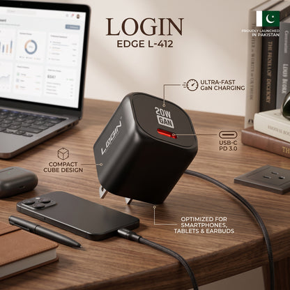 EDGE L-412: Fast 20W GaN Mini Charge